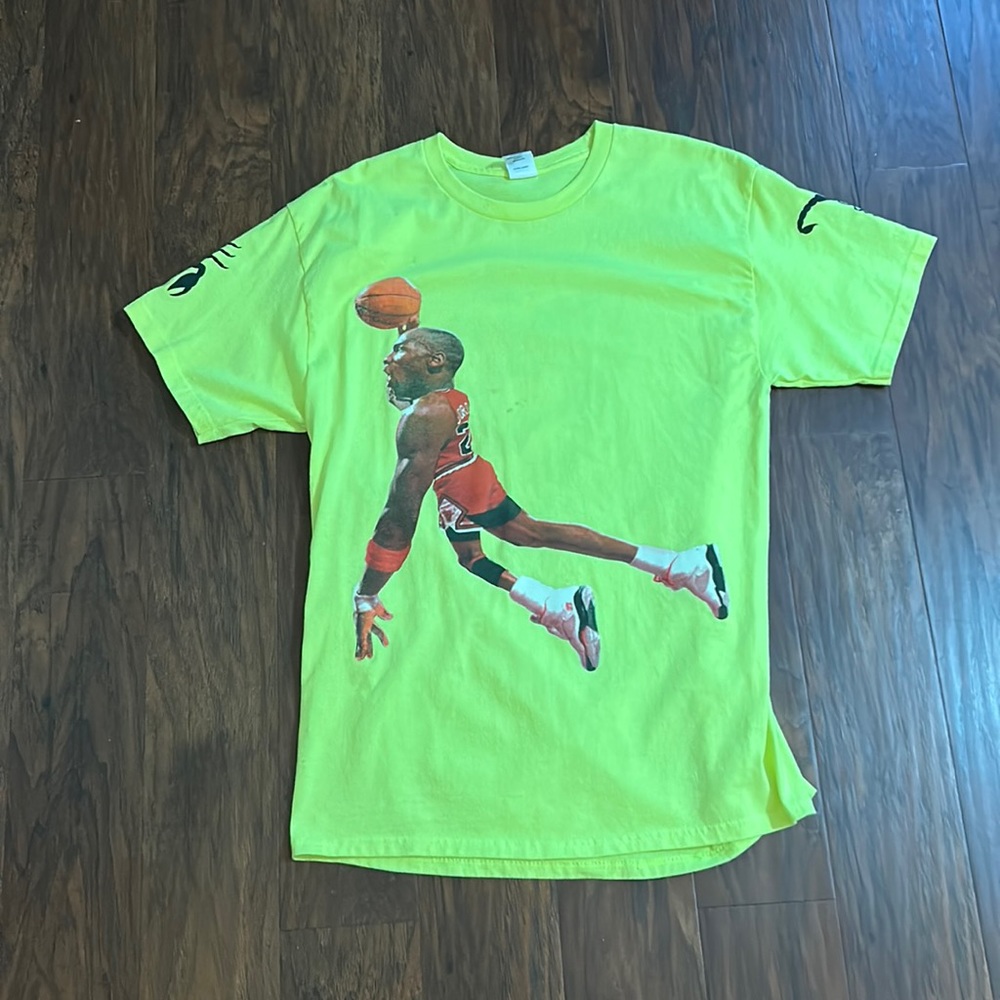 GxFR WWVD Michael Jordan Dennis Rodman neon y shirt